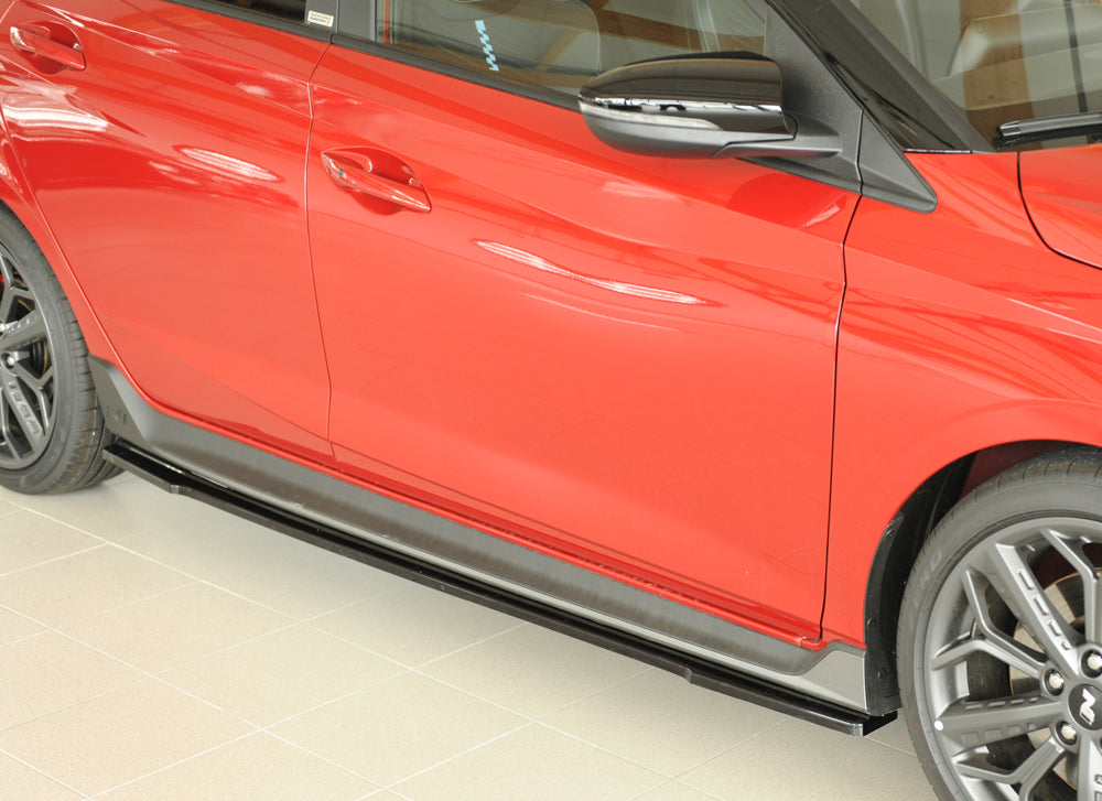 Hyundai i20 N-Performance  (BC3) Rieger Seitenschwelleransatz links, für orig. Seitenschweller, ABS, schwarz glänzend, 
in...