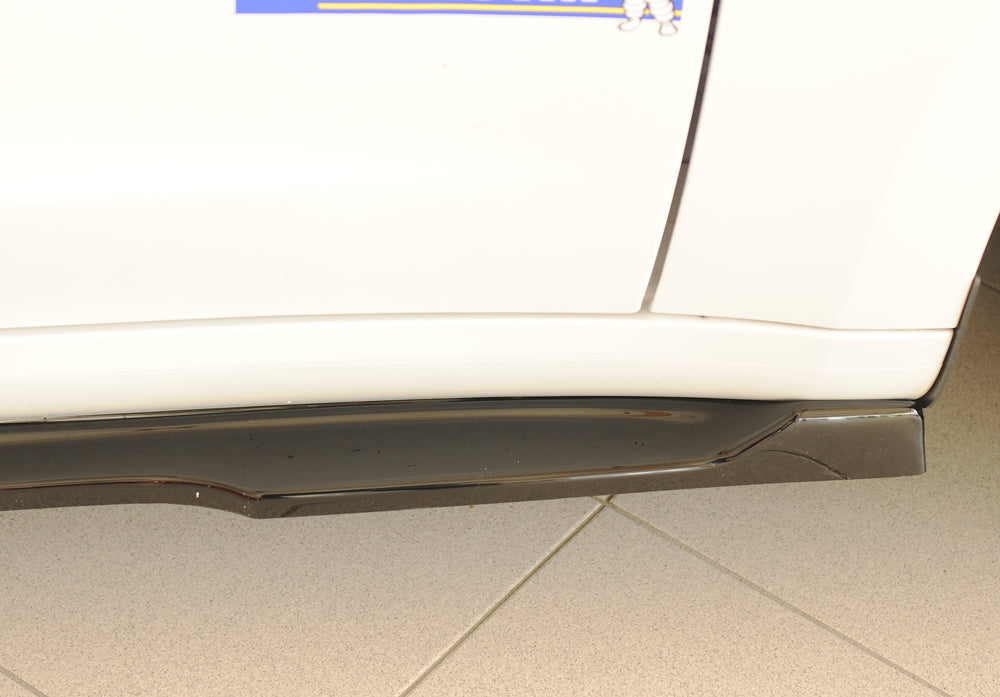 Tesla Model 3  (003) Rieger Seitenschwelleransatz rechts, für orig. Seitenschweller, ABS, schwarz glänzend, 
inkl. Montage...