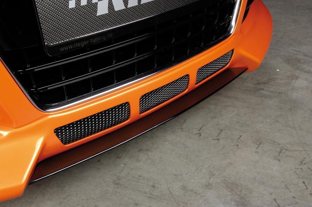 Audi TT (8J) Rieger Spoilerschwert für Spoilerlippe 55150 mittig, für Spoilerlippe, ABS, Carbon-Look, für Fzg. ohne S-Line Exterieur,
inkl. Montagezubehör, ABE