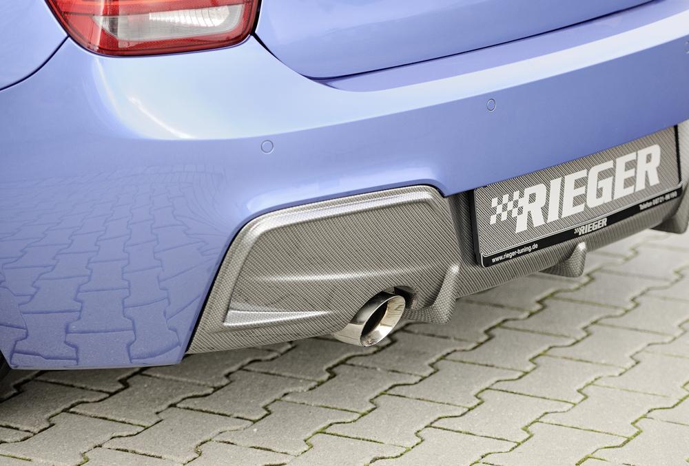 BMW 1er F20 (1K4) Rieger Heckeinsatz nur für M-Paket-Heckschürze für orig. Endrohr li., ABS, Carbon-Look, für Fzg. mit M-Technik,
inkl. Montagezubehör, Gutachten