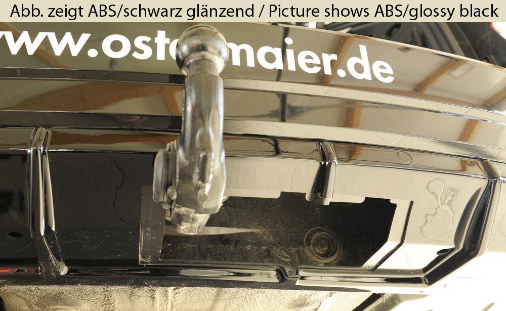 Skoda Superb III (3T/3V) Rieger Heckeinsatz nur 2.0 TSI (200/206kW) für orig. Endrohrblende li. u. re., ABS, Carbon-Look, für Fzg. mit Anhängekupplung, Einparkhilfe (PDC),
inkl. Montagezubehör, Gutachten