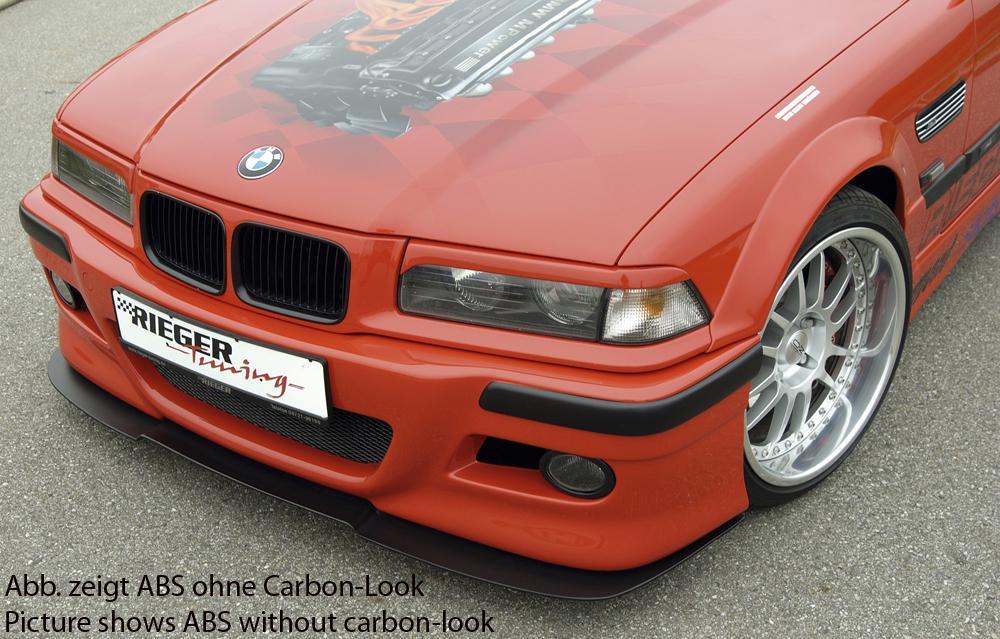 BMW 3er E36 Rieger Spoilerschwert für Stoßstange 49019 für Spoilerstoßstange, ABS, Carbon-Look,
inkl. Montagezubehör
