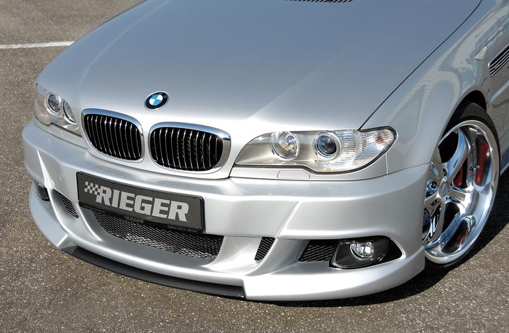 BMW 3er E46 Rieger Spoilerschwert für Spoilerstoßstange 50411/50245 mittig, für Spoilerstoßstange, Carbon-Look, ABS,
inkl. Montagezubehör, ABE