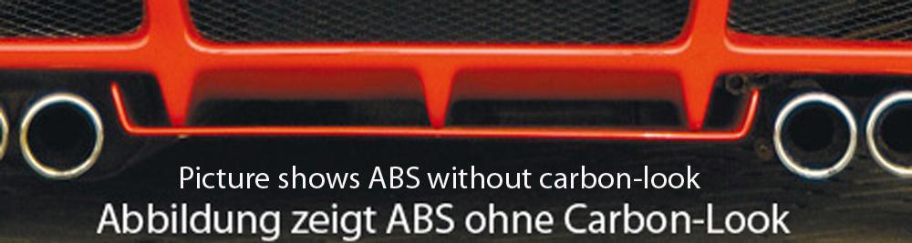 VW Golf 4 Rieger Diffusor für Heckschürze 59061/62 ABS, Carbon-Look,
inkl. Gutachten, Montagezubehör