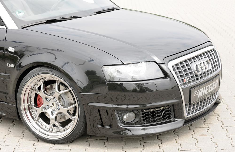 Audi A4 (8H) Rieger Spoilerschwert für Spoilerstoßstange 55260/61/62/63 mittig, ABS, Carbon-Look,
inkl. Montagezubehör, ABE