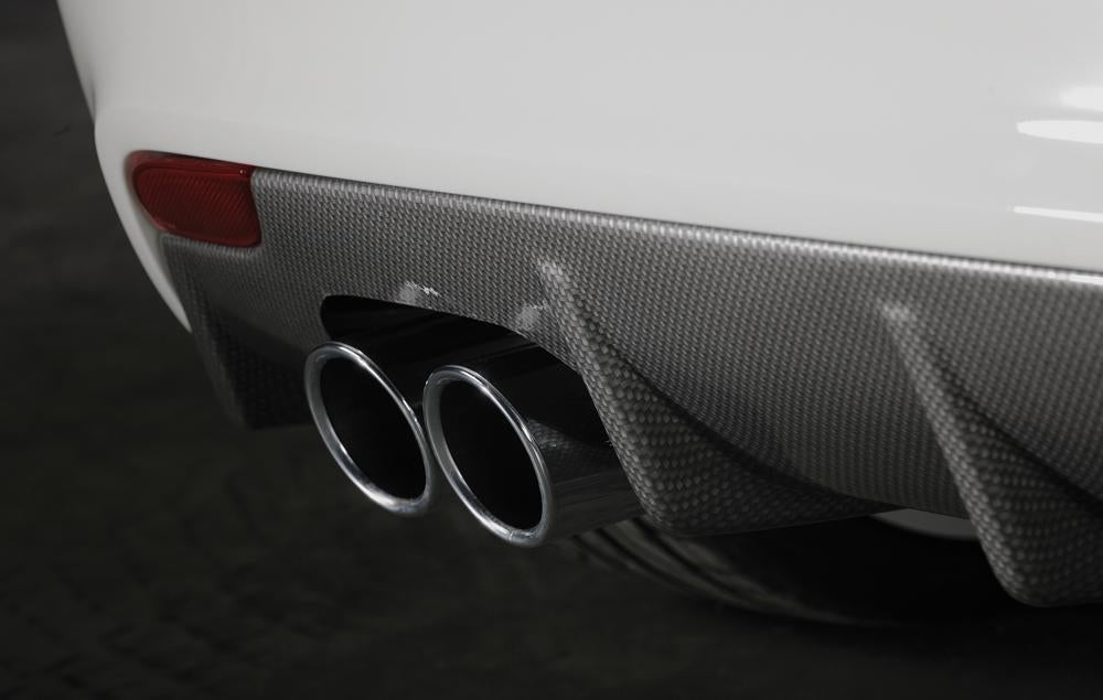 Audi A1 (8X) Rieger Heckeinsatz für orig. Doppelendrohr li, (2x76mm ø), ABS, Carbon-Look, für Fzg. ohne S-Line Exterieur,
inkl. Montagezubehör, Gutachten