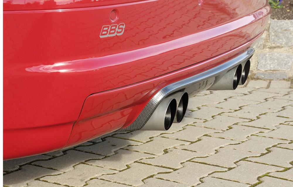 BMW 3er E46 M3 Eisenmann ESD 4x83mm BMW E46 M3 3,2l (252 kW), Coupé/Cabrio rund, 4x83mm, Edelstahl,
inkl. Gutachten
Endrohre in abgeschrägter + hartverchromter Ausführung