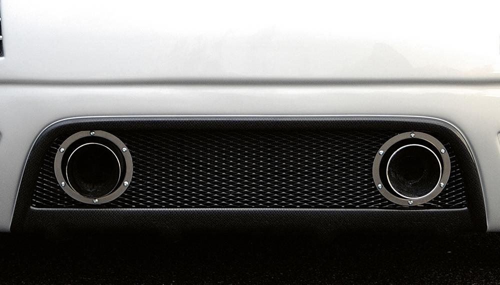 Audi TT (8N) Rieger Ringeinfassung für 2-Rohr ESD, Innen-ø:120mm 4-tlg., Edelstahl,
inkl. Montagezubehör