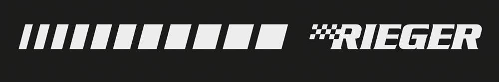 Aufkleber Rieger mit Streifen schwarz für Front- scheibe
