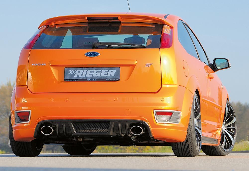 Ford Focus 2 ST Rieger ESD, li./re., Focus 2 ST nur 2,5l Endrohr-Typ: 32 für Ford Focus 2 ST bis Facelift rechts, links, für RIEGER-Heckansatz, 2x115x80mm, Edelstahl,
inkl. Gutachten