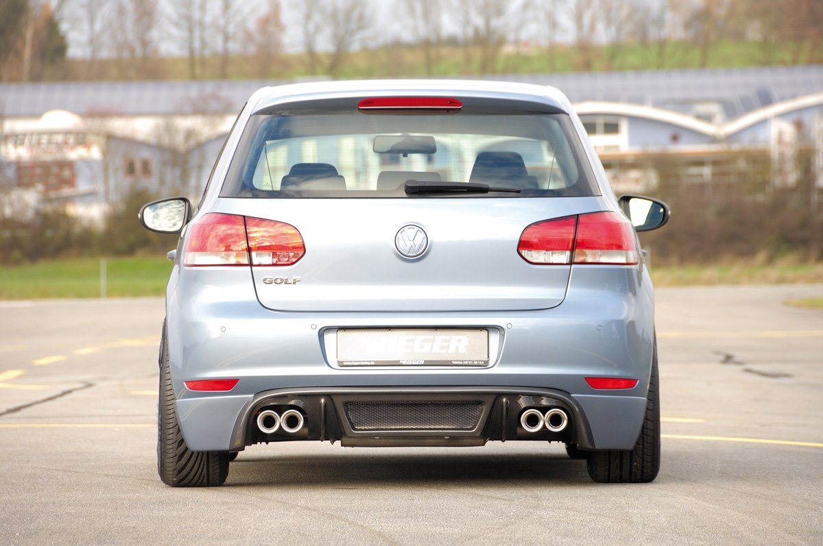 VW Golf 6 Rieger ESD VW Golf 6, 2.0l FSI Turbo 155kW li./re., 4x80mm, Typ14, 15° schräg 4x80mm, links, rechts, seitl. versetzt, ohne Siebrohr, für RIEGER-Heckansatz, schräg, Edelstahl,
Gutachten