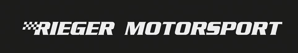 Aufkleber Rieger Motorsport für Frontscheibe Farbe: weiss
