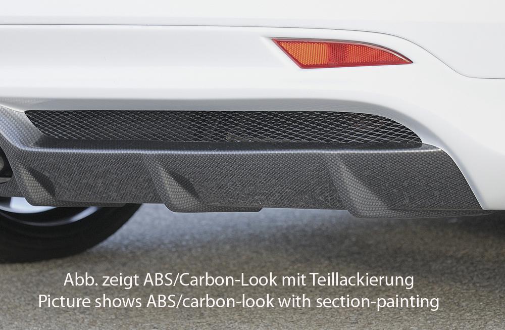 Ford Focus 3 ST Wolf Heckschürzenansatz W1218645 mit Gittereinsatz li./re., für orig. Endrohr mittig, für Doppelendrohr mittig, (2x120x90mm oval), ABS,
inkl. Alugitter, Montagezubehör, Gutachten