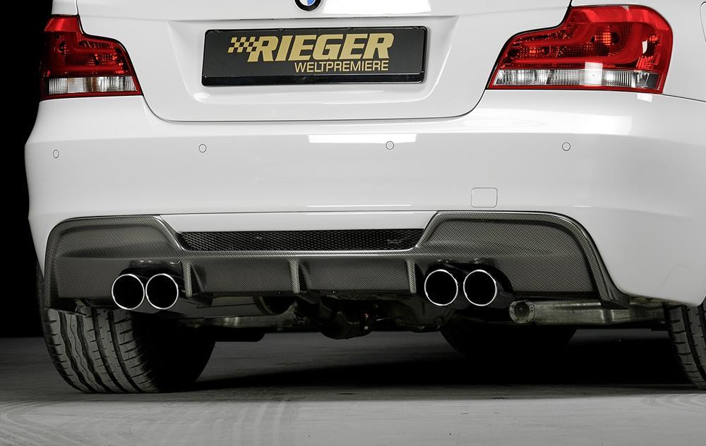 BMW 1er E82, E88 (182 / 1C) Rieger/Supersprint ESD f. BMW E82/E88 Coupe/Cabrio nur 135i Bi-Turbo (306PS) '07–› li./re. OO/OO 80mm Edelstahl, für Fzg. mit M-Technik,
inkl. Montagezubehör, Gutachten