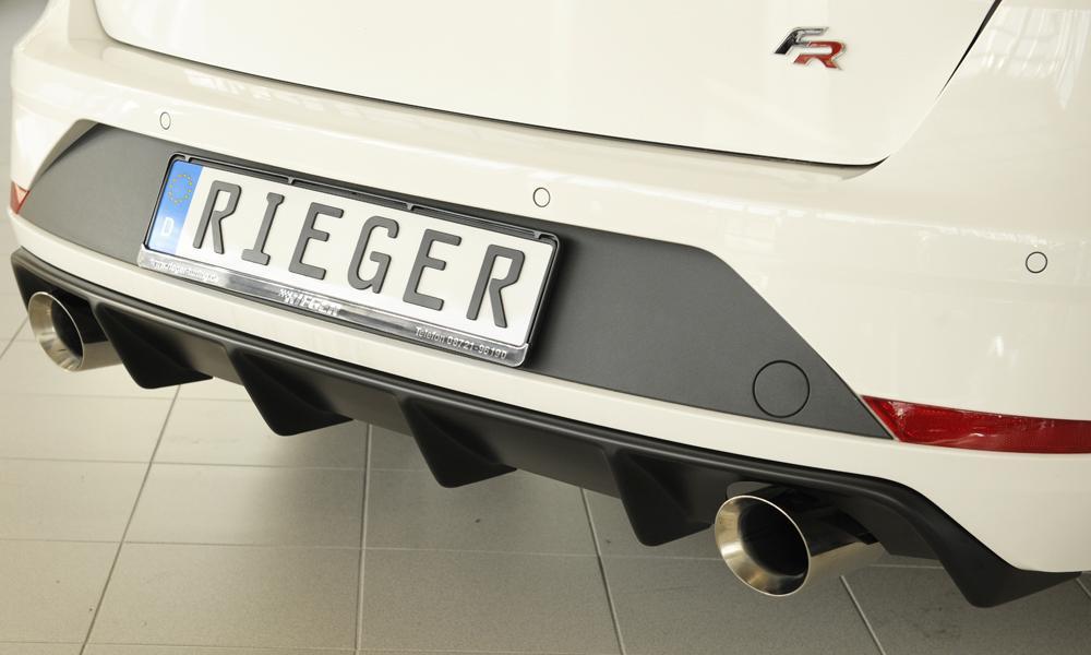 Seat Leon (5F) Friedrich Gruppe A Duplex-Anlage li/re, je 1x100mm Frontantrieb - 1.8l TSI 132kW links, rechts, 1x100mm, abgeschrägt, breite Kante (Typ 51), Edelstahl,
inkl. Montagezubehör, Gutachten