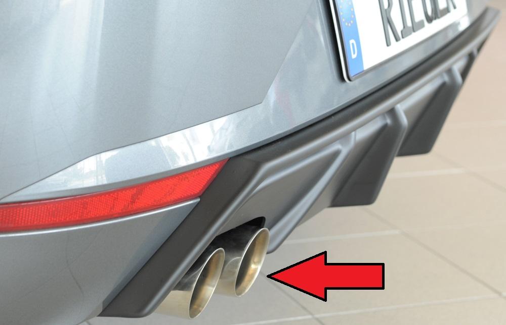 Friedrich Sport-ESD 2x76mm links, Seat Ibiza (KJ) inkl FR, 1.5l TSI 110kW mit Endrohrvariante: -89 (links)
Endrohr: 2x 76mm rund, abgeschrägt, in der Länge versetzt,
Für Fzg. mit RIEGER Heckeinsatz.
Edelstahl, (mit EG-Betriebserlaubnis)
.