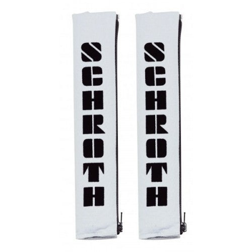 2" Gurtpolster silber mit schwarzem Flock 100% Baumwolle