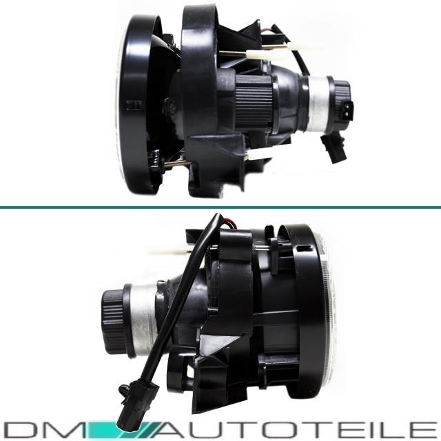 Scheinwerfer Schwarz mit Fadenkreuz +DE Linse Hella Optik+H1 Birnen für BMW E30