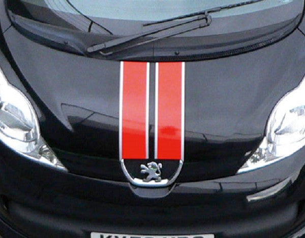 Irmscher Peugeot 107 RC Line Foliendekor rot/ silber