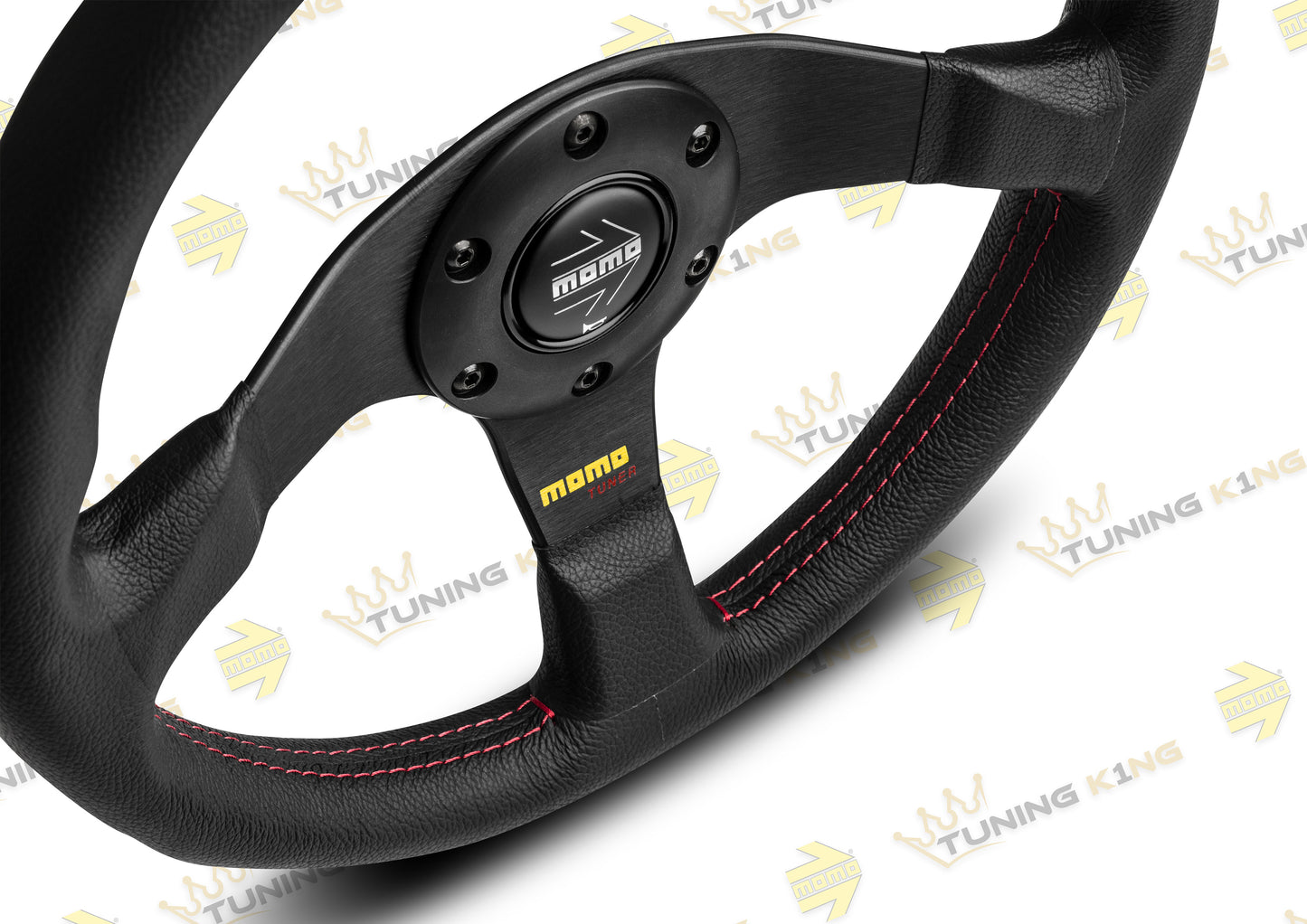 MOMO Lenkrad Tuner 320mm Schwarz Glattleder / Schwarz