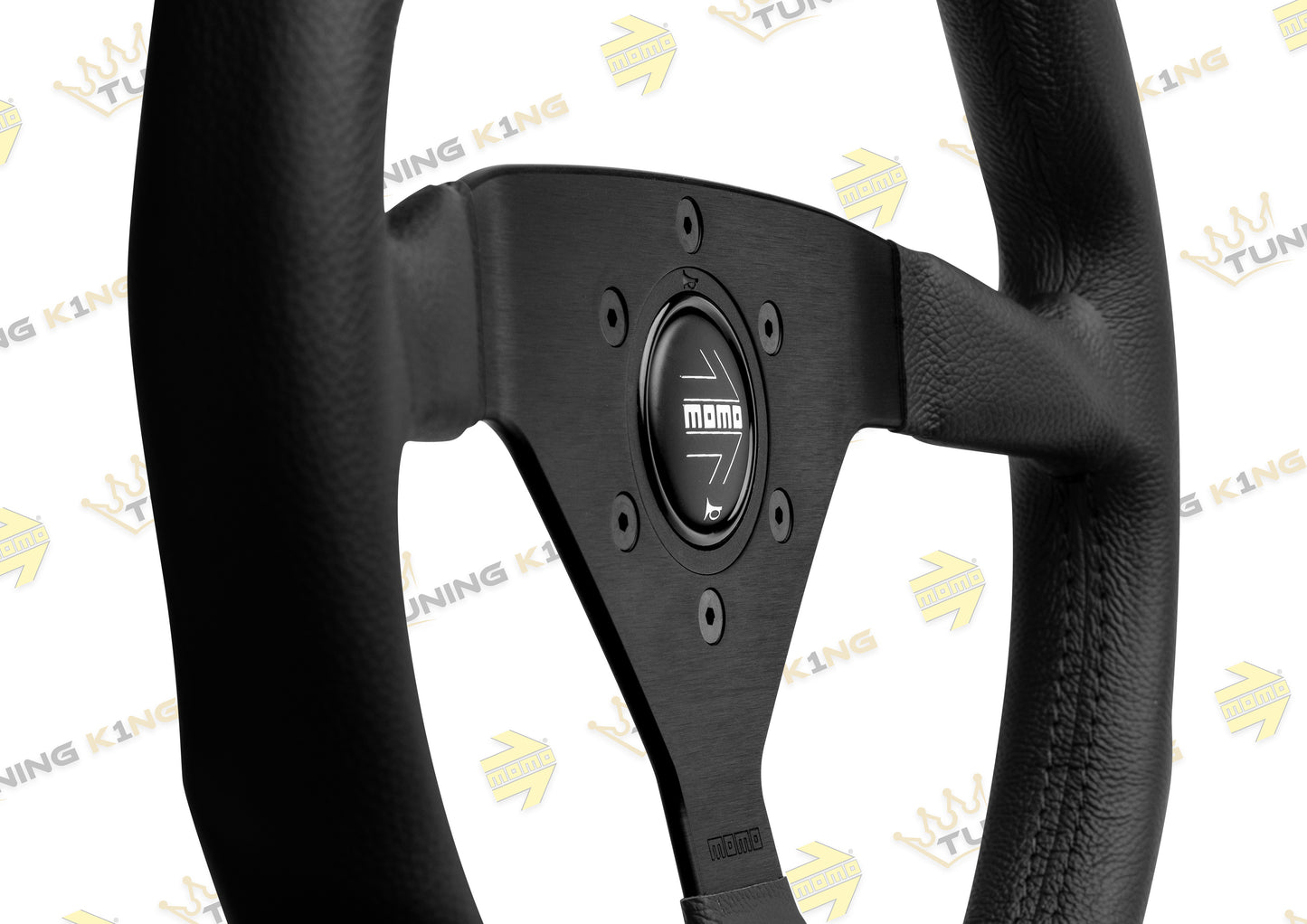 MOMO Lenkrad Montecarlo 350mm Schwarz Glattleder