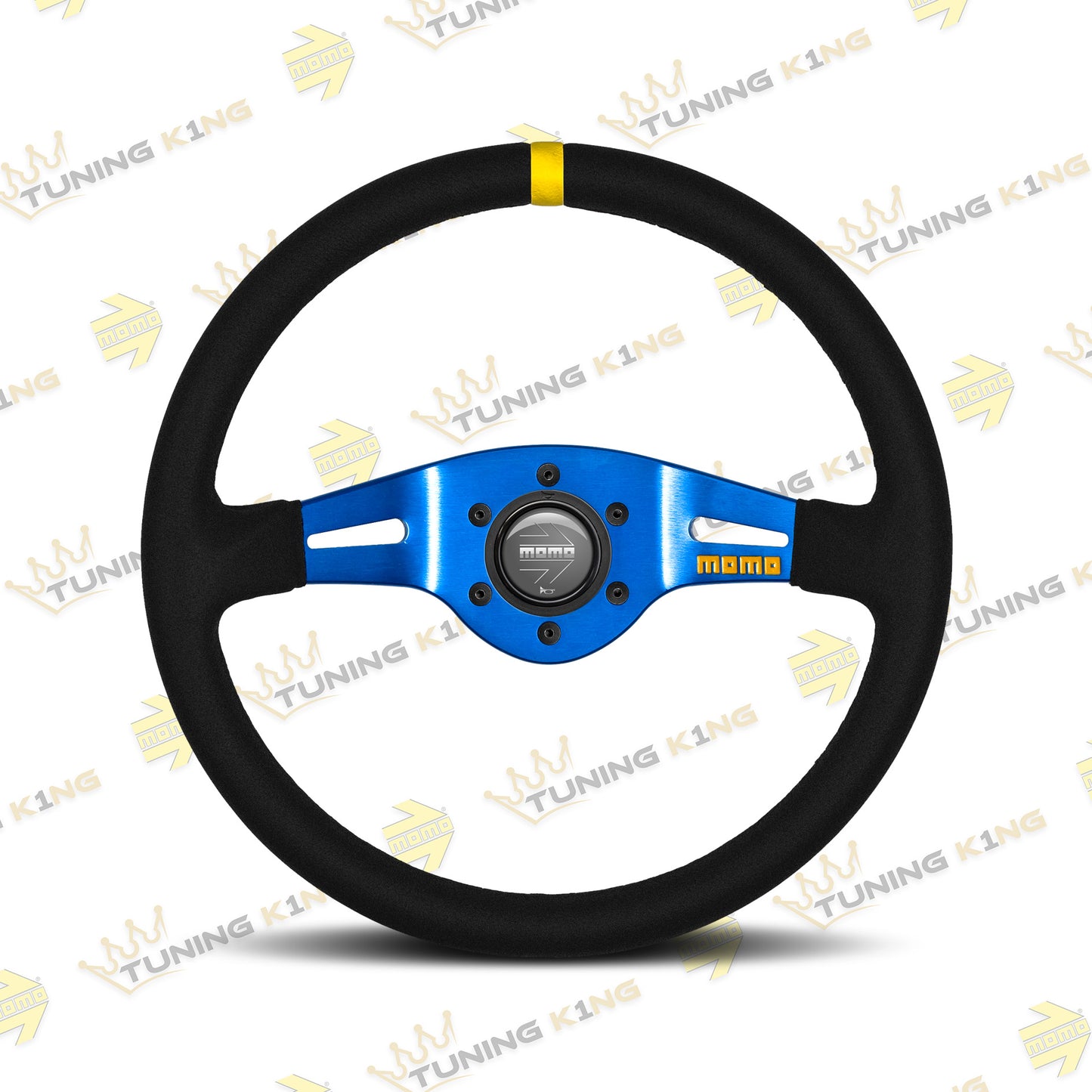 MOMO Lenkrad MOD. 03 350mm Blau Wildleder