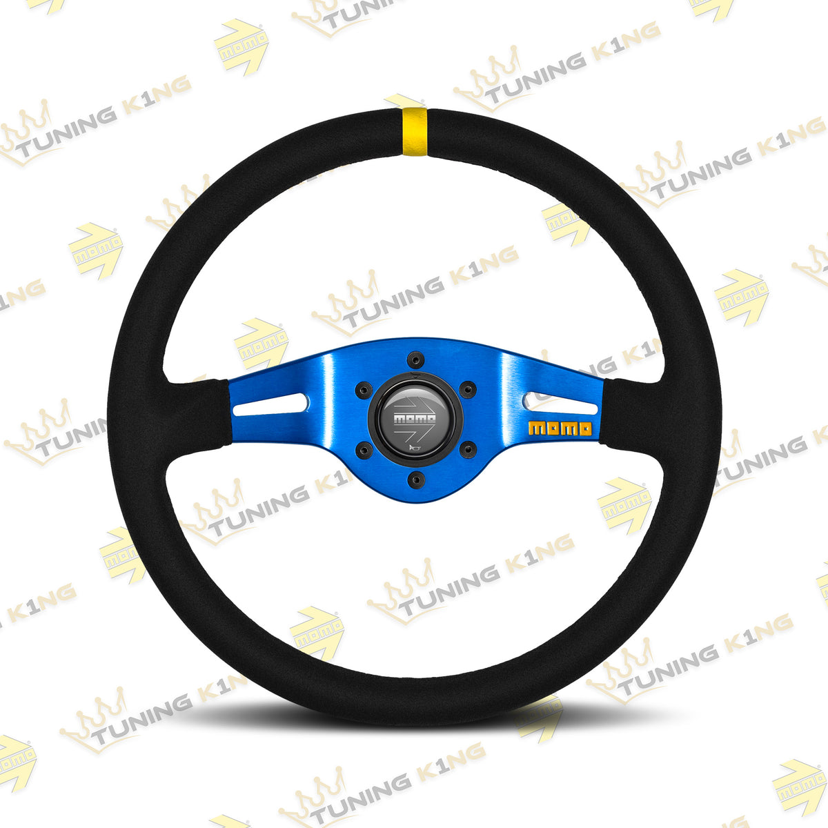 MOMO Lenkrad MOD. 03 350mm Blau Wildleder