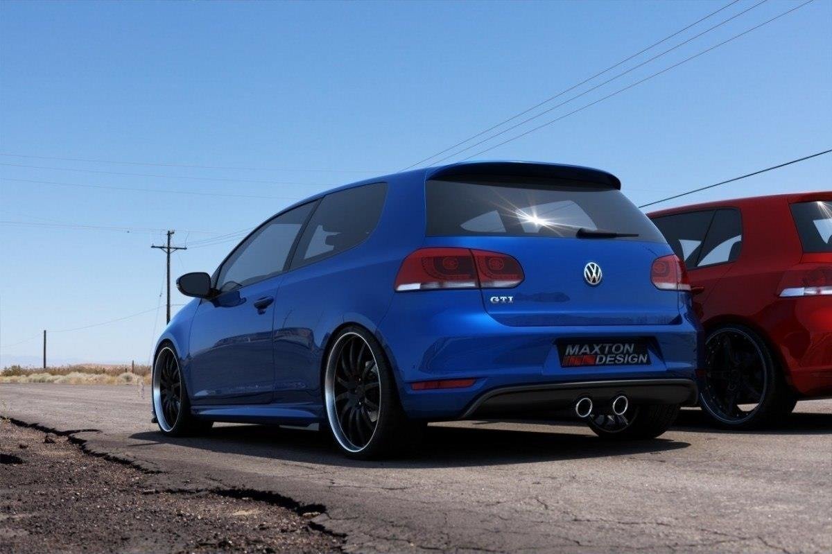 Heckschürze für VW Golf V R32 Look für VW Golf VI GTI schwarz Hochglanz