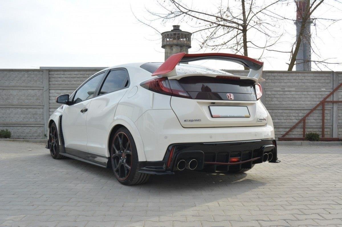 Diffusor Heck Ansatz für HONDA CIVIC IX TYPE R schwarz matt