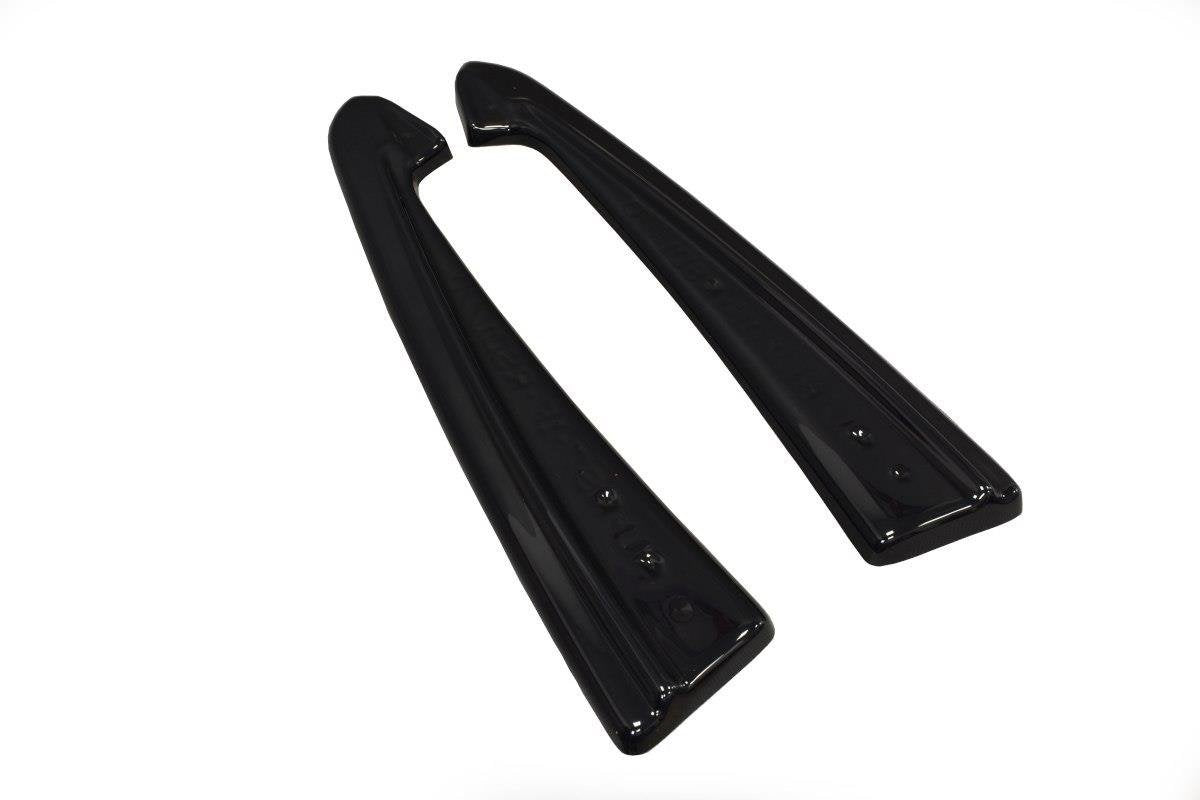 Heck Ansatz Flaps Diffusor für Audi RS7 Facelift schwarz Hochglanz