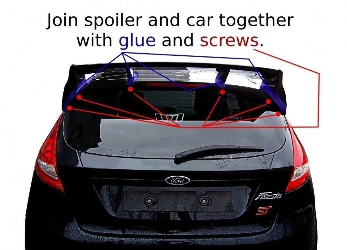 Dachspoiler Ford Fiesta MK7 (focus RS Look)