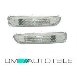 Seitenblinker Set Weiß Facelift Design passend für BMW E46 Bj 98-05