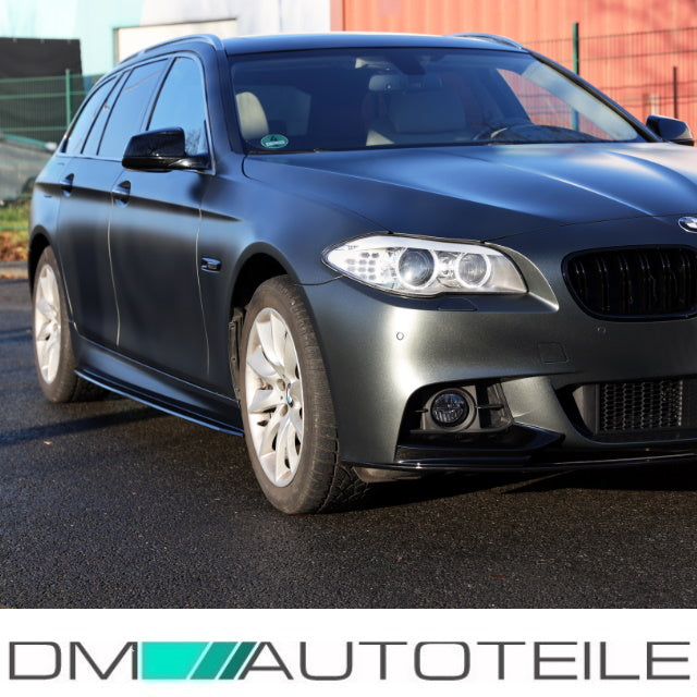Set Seitenschweller Leisten Schwarz Matt SPORT-Performance + Folie passt für BMW 5er F10 F11 M-Paket