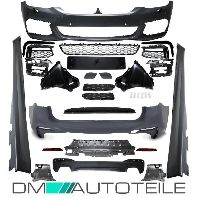 Sport Bodykit Stoßstange + Schweller +Zubehör passend für BMW 5er G31 Touring auch M-Paket Stoßstange 17>