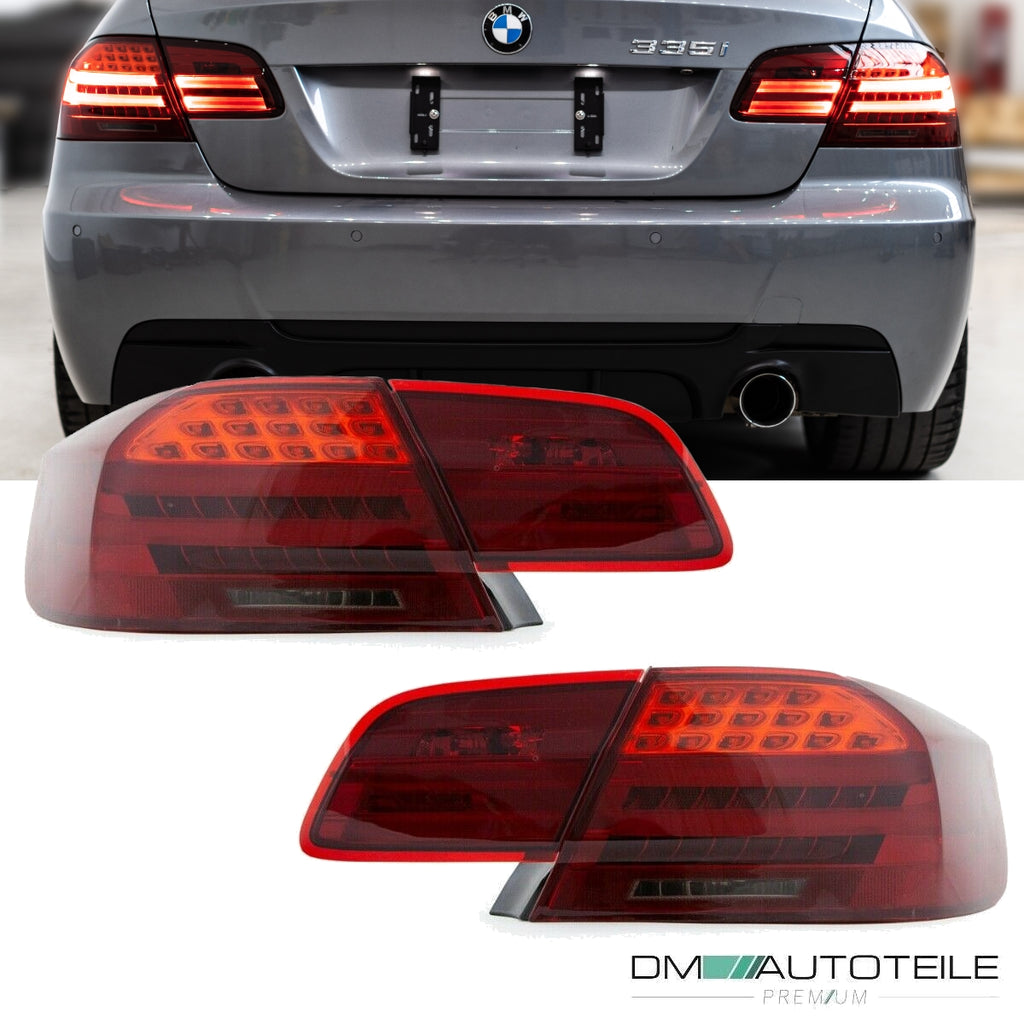 Lightbar LED Rückleuchten LCI Design Kirschrot passt für BMW 3er E92 Coupe 2006-2010