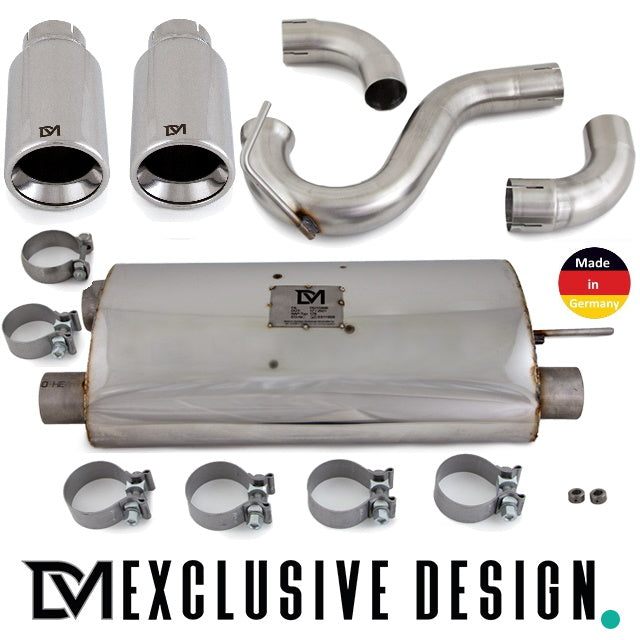 DM Exklusive Design Duplex 335 / 435 Auspuffanlage Edelstahl poliert Made in Germany passt für BMW 3er F30 F31 4er F32 F33...