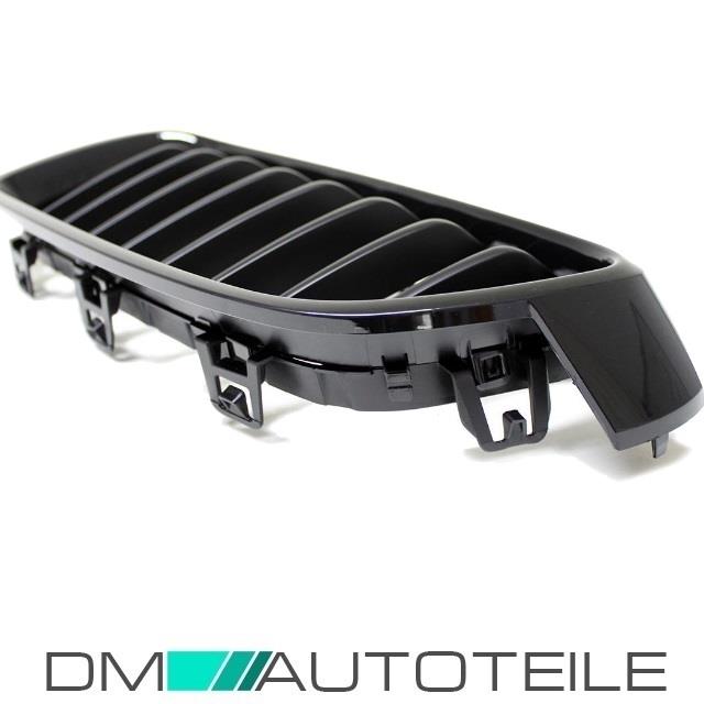 Satz Kühlergrill Schwarz Glanz Sport-Performance passend für BMW 3er F30 F31 bj 11-19