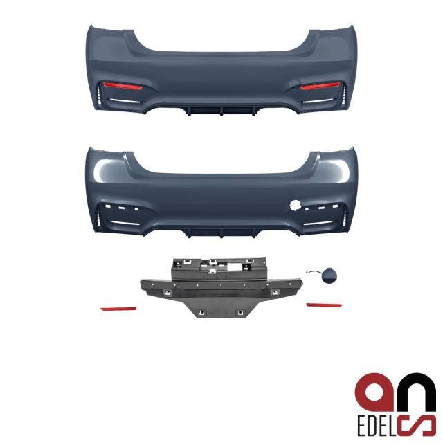 AN Sport Stoßstange hinten mit/ohne PDC passt für BMW 3er F30 +Diffusor nicht M3 +Gutachten