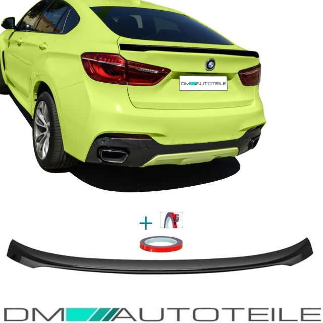 Sport-Performance Heckspoiler Kofferaum hochglanz Schwarz passend für X6 F16 +3M