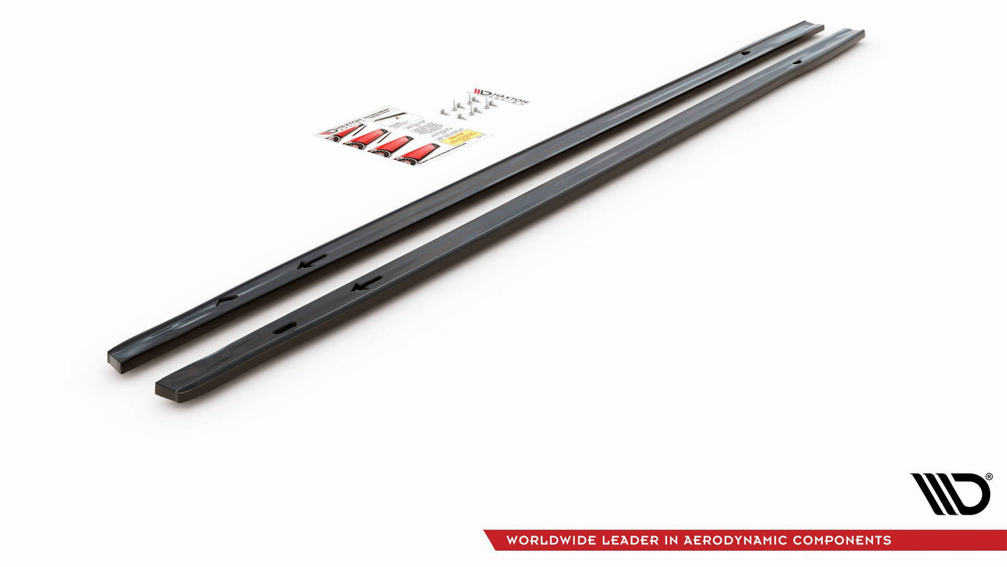 Seitenschweller Ansatz für Volkswagen Golf 8 GTI schwarz Hochglanz