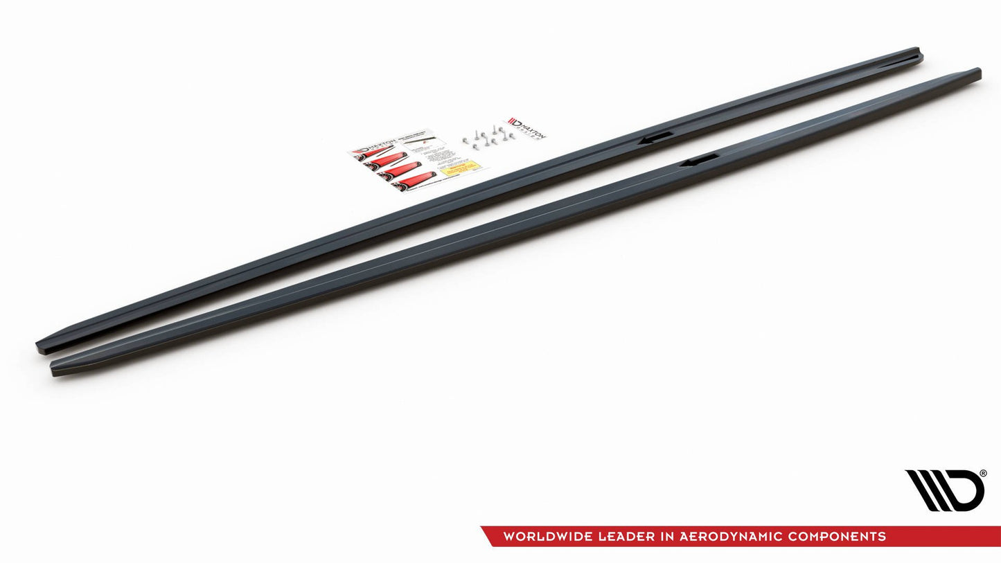 Seitenschweller Ansatz für V.2 für BMW 5er F10/F11 M-Paket schwarz matt