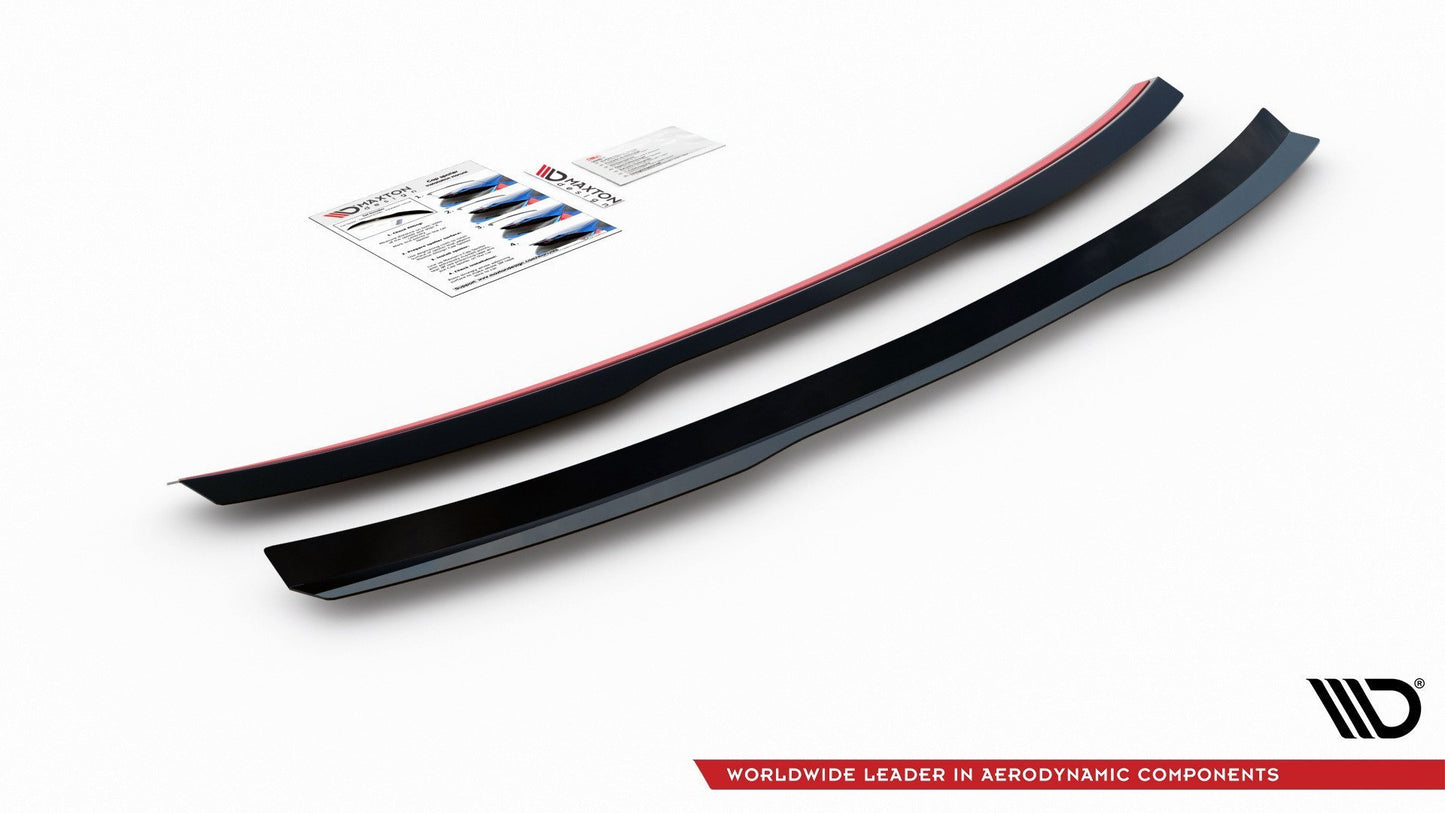 Spoiler CAP für Audi A4 / A4 S-Line B8 / B8 FL Limousine Carbon Look