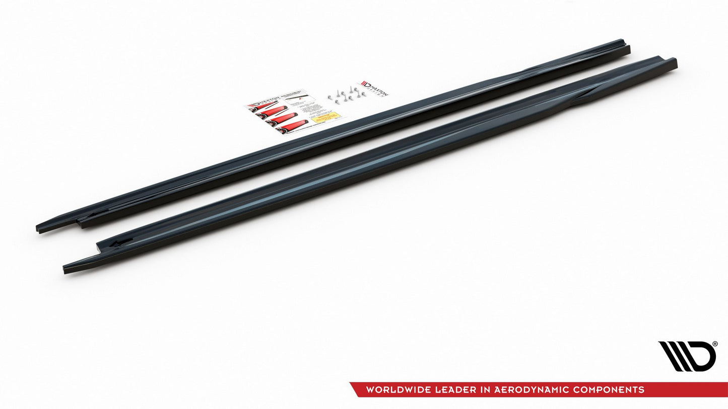 Seitenschweller Ansatz für V.2 für Skoda Octavia Mk4 Carbon Look