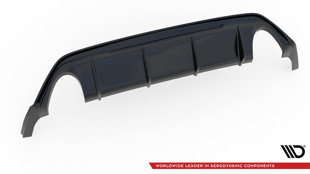 Diffusor Heck Ansatz V.3 für Ford Focus ST Mk4  schwarz matt