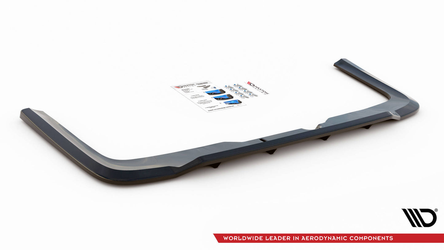 Mittlerer Diffusor Heck Ansatz DTM Look für Mercedes-Benz V-Klasse AMG-Line W447 Facelift schwarz matt