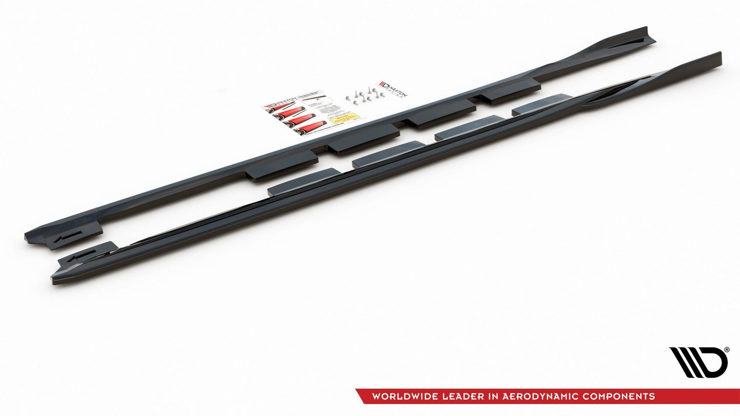Seitenschweller Ansatz für Ford Mondeo Mk5 Facelift/Preface Carbon Look