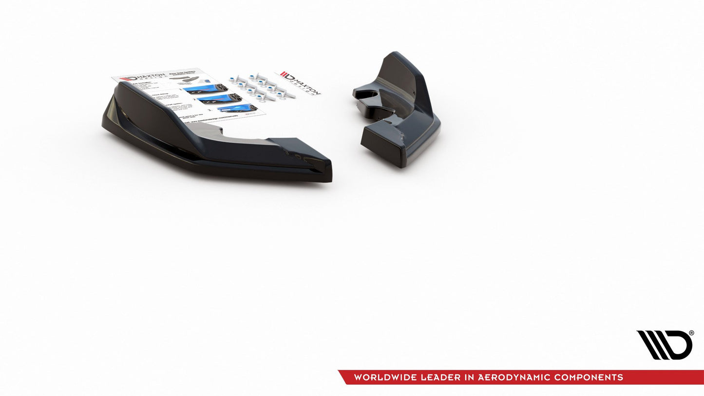 Heck Ansatz Flaps Diffusor V.4 für BMW 1er F40 M-Paket/ M135i schwarz Hochglanz