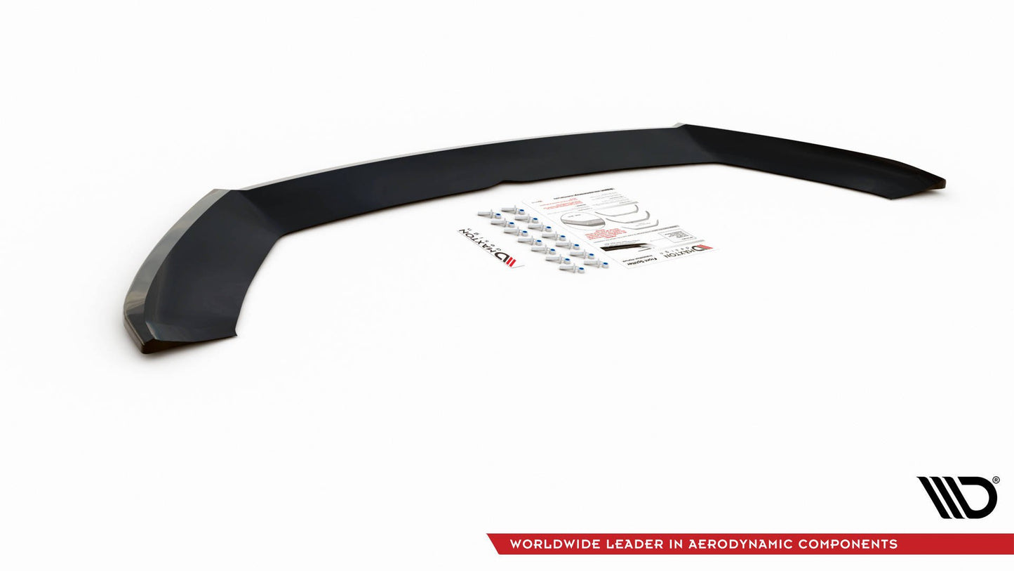 Front Ansatz V.4 für Seat Leon Cupra / FR Mk3 FL schwarz matt