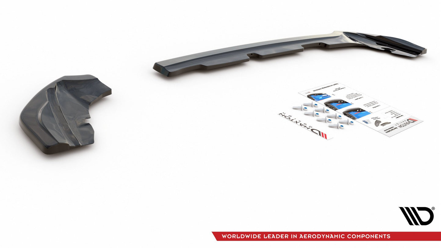 Heck Ansatz Flaps Diffusor für Ford Puma ST-Line schwarz matt