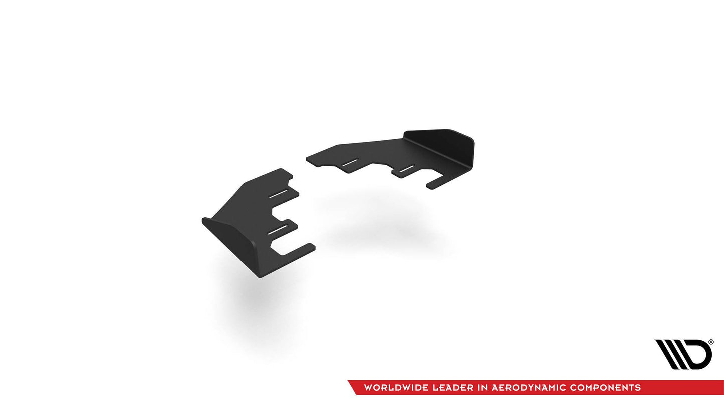 Hintere Seiten Flaps für Seat Leon FR Hatchback Mk4 schwarz Hochglanz